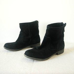 Leather Suede Ankle Boots